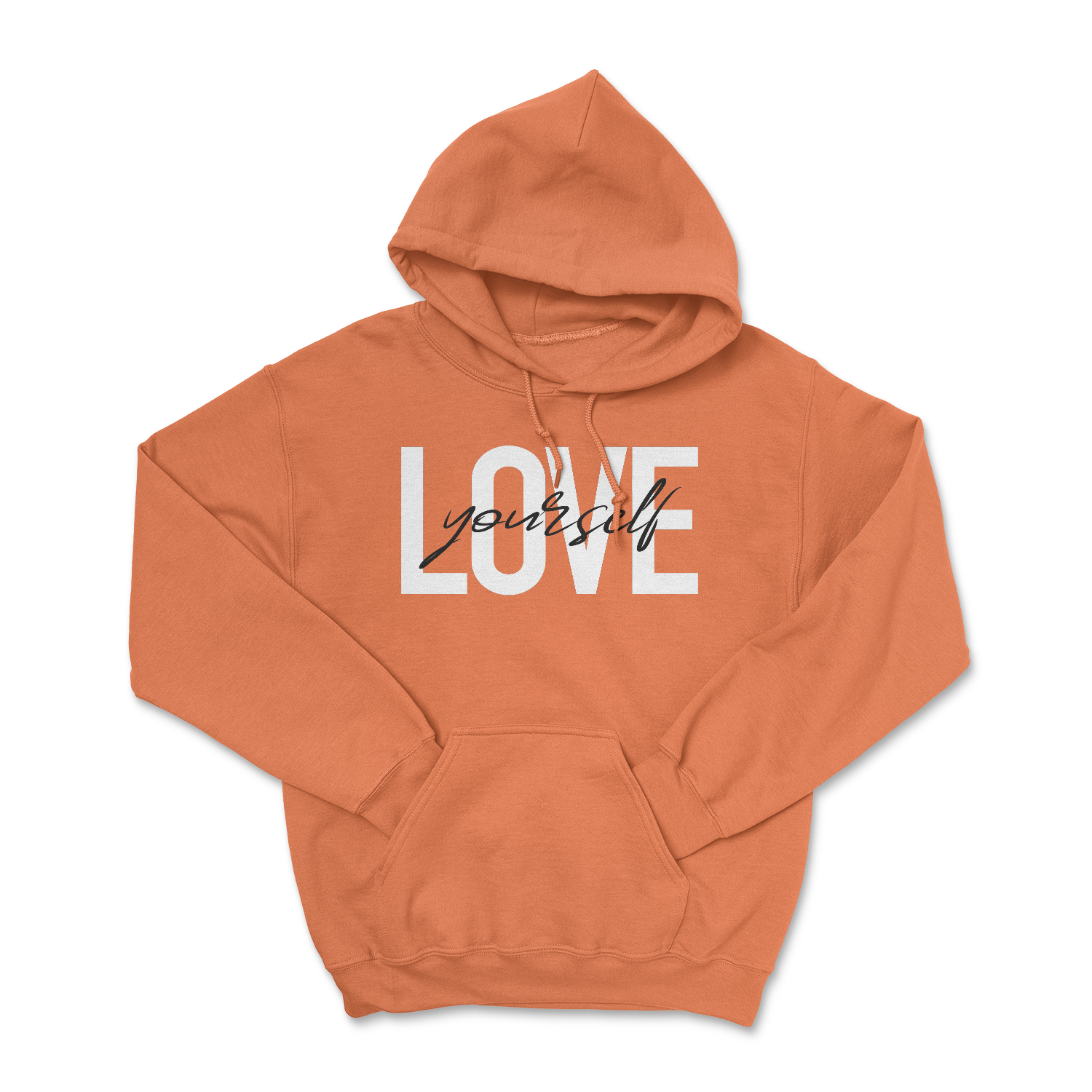 Love Yourself Hoodie Orange